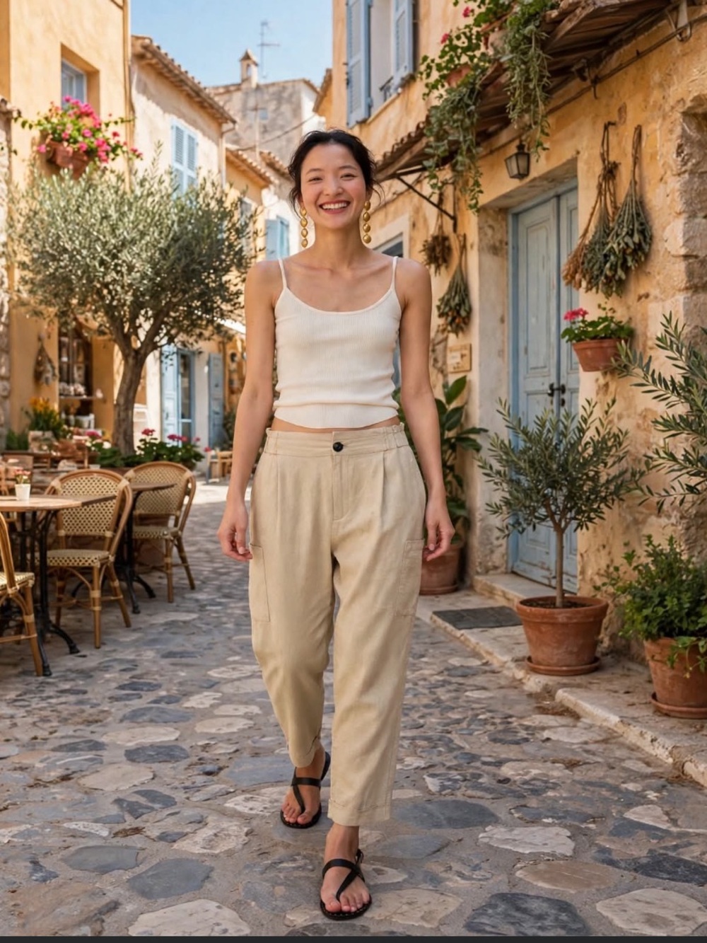 Zara NWT Linen Blend pants